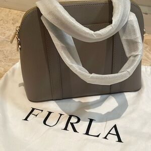 Furla leather top handle cross body